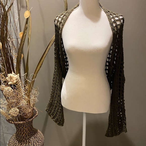 FREE PEOPLE trinity open knit shrug - Picture 7 of 16